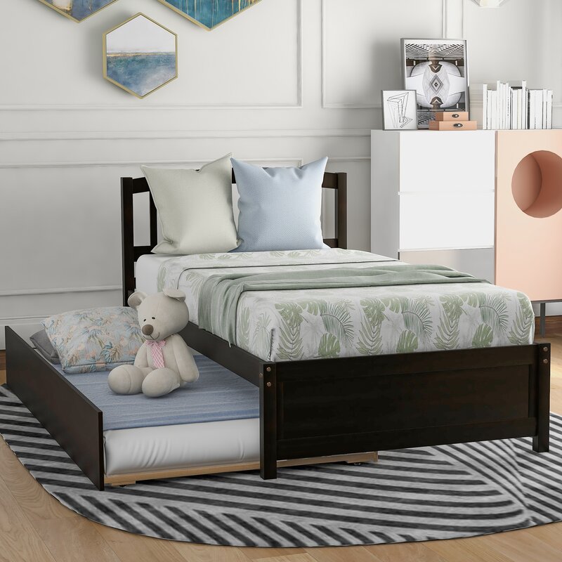 Grovelane Kempst Twin Bed with Trundle Bed | Wayfair